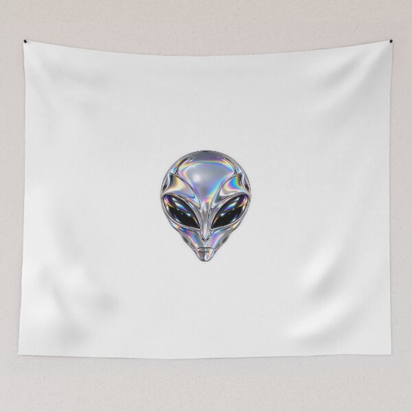 Item preview, Iridescent Chrome Alien Head designed and sold by Pocket Mood Studio.