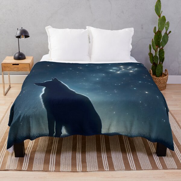 Item preview, Dog Silhouette Gazing at Paw Constellation Night Sky designed and sold by Sybille-Yates.