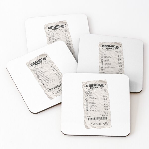 Item preview, Funny Cosmic Grocery Receipt designed and sold by Pocket Mood Studio.