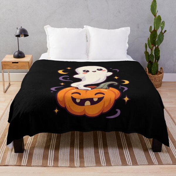 Item preview, Spooky Vibes Halloween Skeleton & Ghost – Cute Creepy Pumpkin Design designed and sold by JeraiffsonCorner .