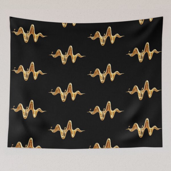 Item preview, Solenne Gold Wave and Musical Notes designed and sold by Solenne Music.
