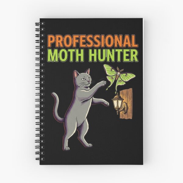 Item preview, Professional Moth Hunter Cat Funny Cat Chasing Moth Luna Moth Cat Gift Witchy Cottagecore Cat Mom designed and sold by FurRealStudioCo.