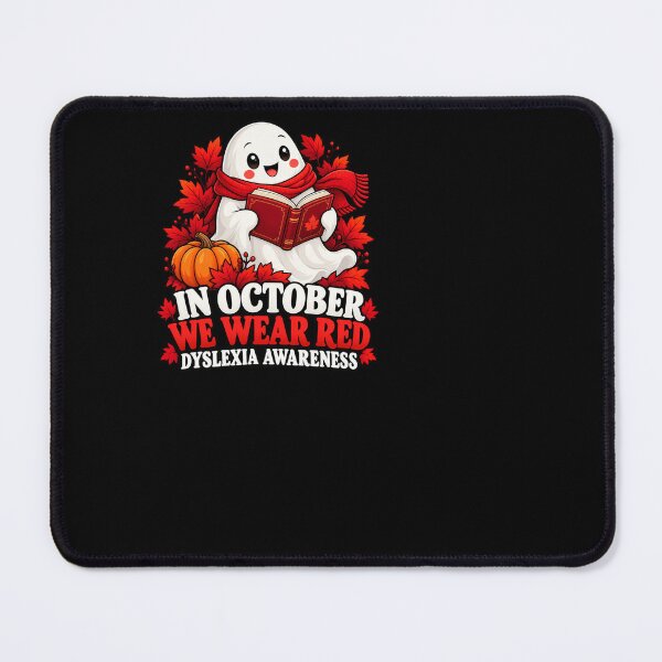 Item preview, Dyslexia Awareness Ghost Reads in Red designed and sold by ROUX-ART.