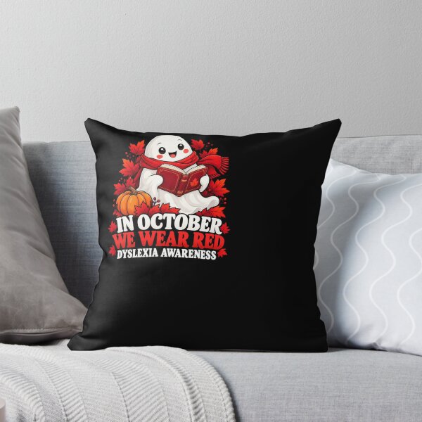 Item preview, Dyslexia Awareness Ghost Reads in Red designed and sold by ROUX-ART.