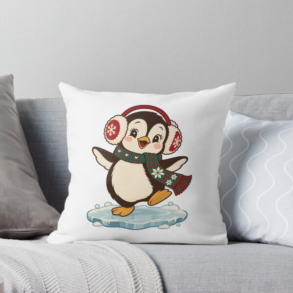 Item preview, Cute Penguin With Earmuffs designed and sold by chiwapan.