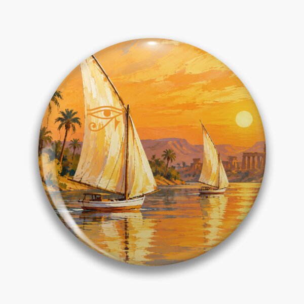 Item preview, Sailing the Nile Felucca Sunset Art Print designed and sold by KaBaRen.