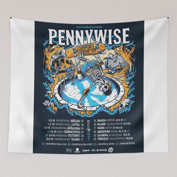 Item preview, Pennywise Punk Music Original Custom Vintage Music Band Tee Unique Poster Wall Art designed and sold by Cool Robot Bro..