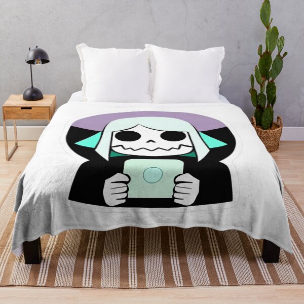 Item preview, Skull Face Character Holding Smartphone designed and sold by For-Cat Studio.