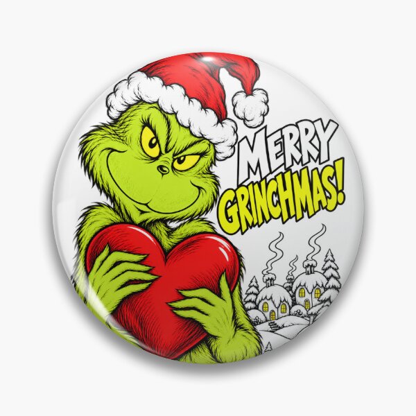 Item preview, The Grinch hugging a red heart designed and sold by ilMONDOdiSERE.