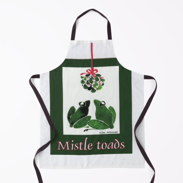Item preview, Mistle toads, an original watercolor by Kim Attwooll  designed and sold by aswoa.