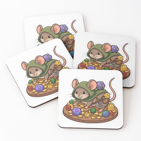 Item preview, Rogue Mouse Dice Thief Tabletop RPG Sticker designed and sold by THELOREAN.
