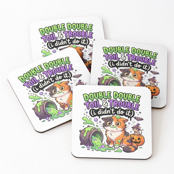 Item preview, Funny Calico Cat Spilled Cauldron Potion designed and sold by UvooArt.