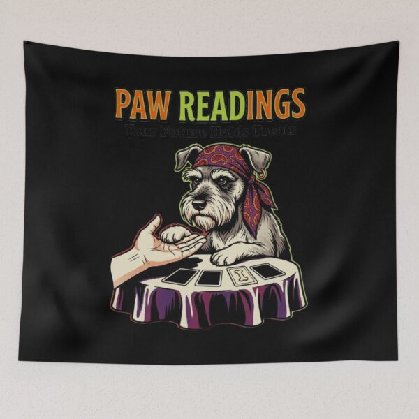 Item preview, Paw Readings Fortune Teller Dog Funny Psychic Schnauzer Witchy Dog Mom Gift, Mystic Dog Lover designed and sold by FurRealStudioCo.
