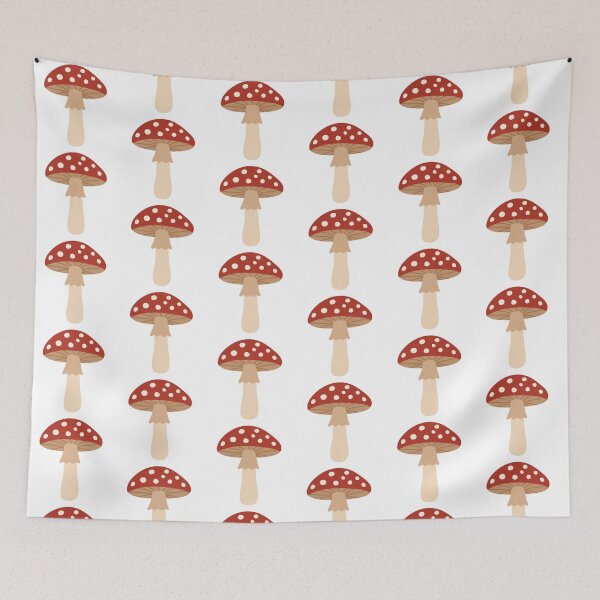 Item preview, Red Amanita Mushroom Illustration designed and sold by BetweenForms.