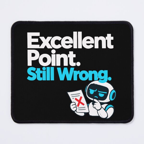 Item preview, Excellent Point. Still Wrong. AI Fact-Check Design designed and sold by ThreadQuirk.