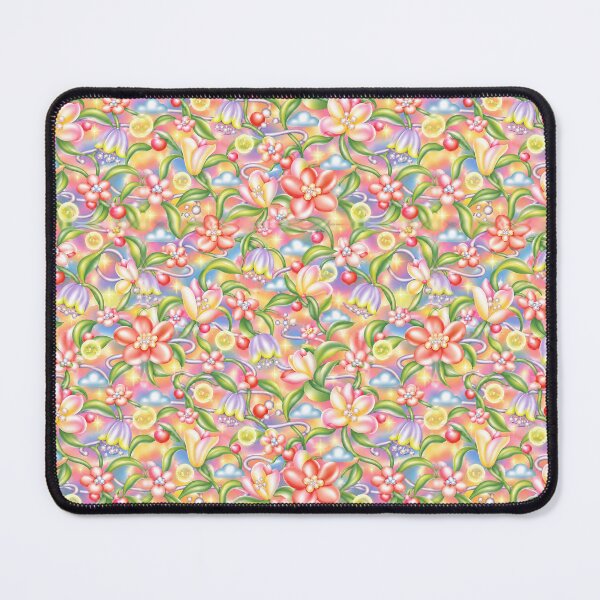 Item preview, Dreamglow Garden – Glossy Pastel Fantasy Floral Pattern designed and sold by Bodique.