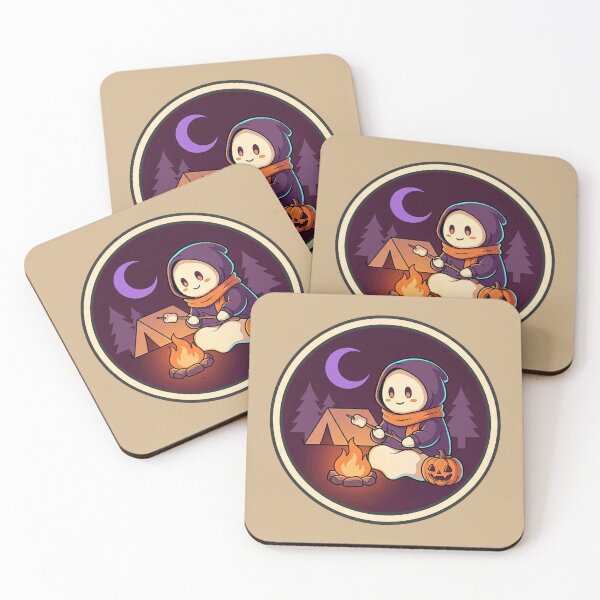 Item preview, Camping Ghost Toasting Marshmallows By Fire designed and sold by ELmestka.