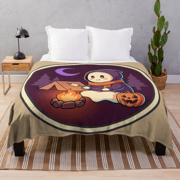 Item preview, Camping Ghost Toasting Marshmallows By Fire designed and sold by ELmestka.