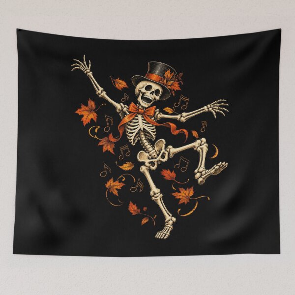 Aperçu de l'œuvre squelette vintage Dancing Bones créée et vendue par Haji Kamora.