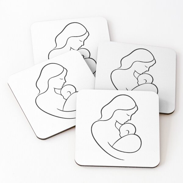 Item preview, Mother and Baby Line Art – Minimalist Motherhood Design designed and sold by SVALANART.