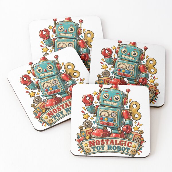 Item preview, Nostalgic Retro Wind Up Toy Robot designed and sold by Pocket Mood Studio.