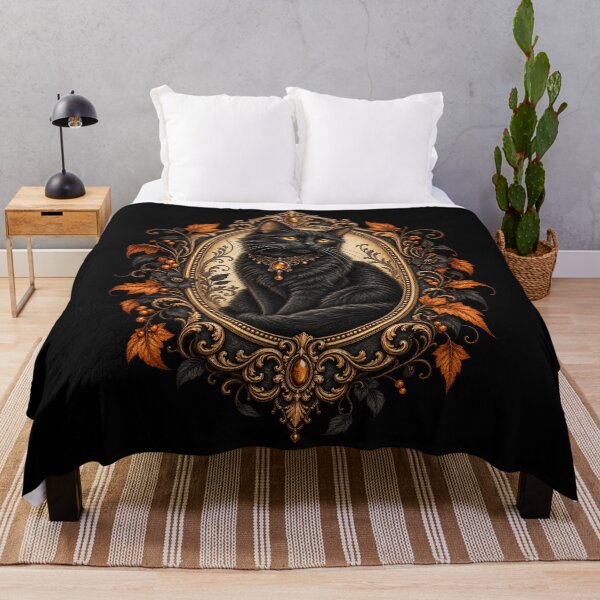 Item preview, The Familiar Gothic Black Cat designed and sold by Haji Kamora.