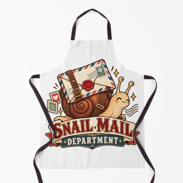 Item preview, Snail Mail Department Retro Postal Snail designed and sold by Pocket Mood Studio.