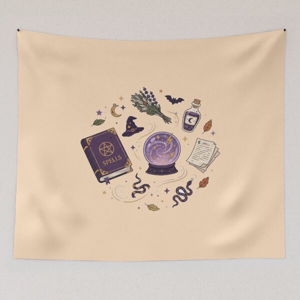 Item preview, Mystic Halloween Magic and Spell Elements Art designed and sold by Fine-Arts-Lab.