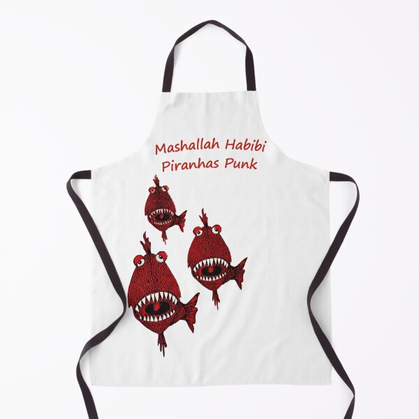 Item preview, red Piranhas Mashallah Habibi cute Tshirt  designed and sold by cabevo.