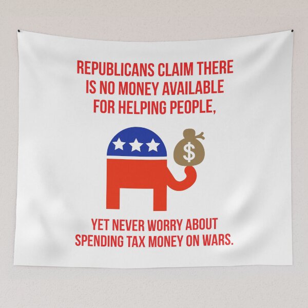 Item preview, Republicans claim there’s no money for helping people  designed and sold by Rachel the Artist .