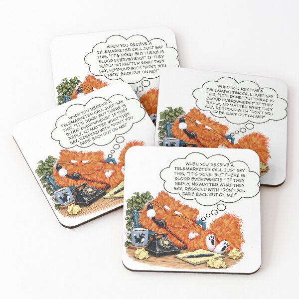 Item preview, Funny Cat Quote – Telemarketer Prank Call designed and sold by TrueWoven Studio.