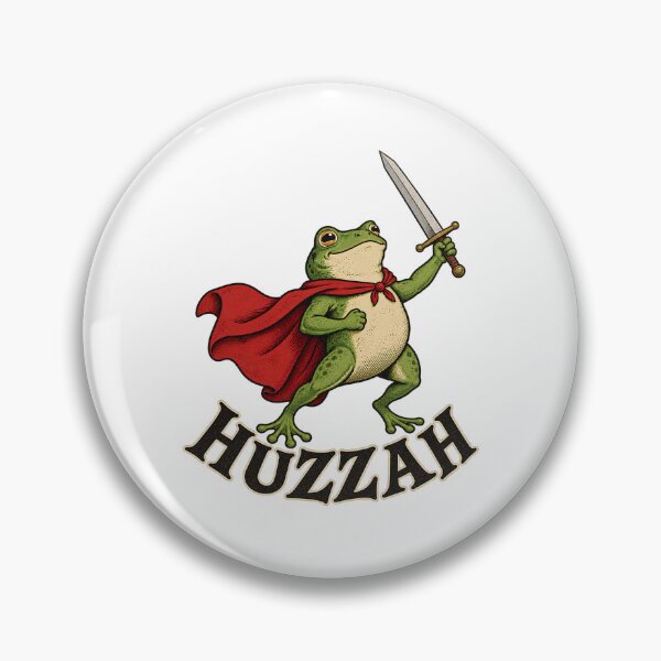 Item preview, Huzzah Frog With Sword designed and sold by sollunadesignns.