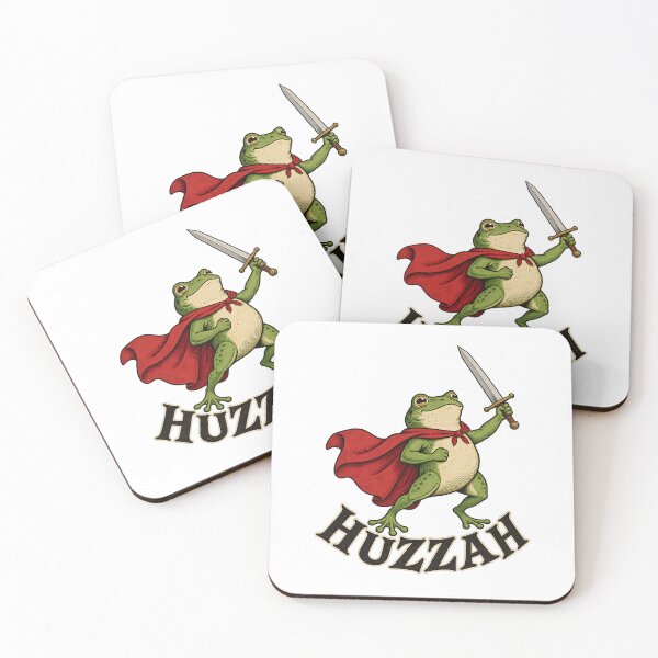 Item preview, Huzzah Frog With Sword designed and sold by sollunadesignns.
