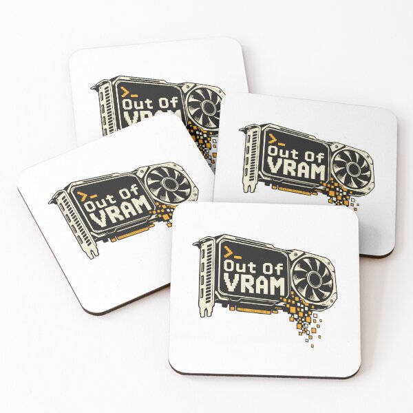 Item preview, Out Of VRAM Retro Terminal Graphics Card Design designed and sold by ThreadQuirk.