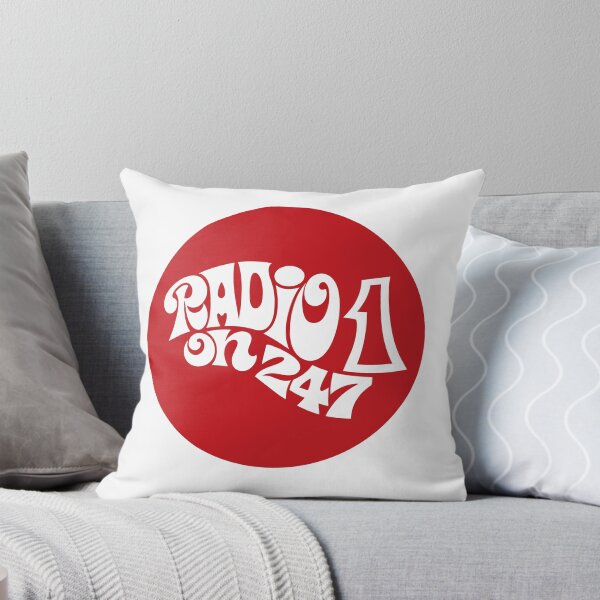 Item preview, Vintage BBC Radio 1 on 247 – Retro 1960s Psychedelic Logo designed and sold by PIXEL POP DESIGNS - Beyond the Norm!.