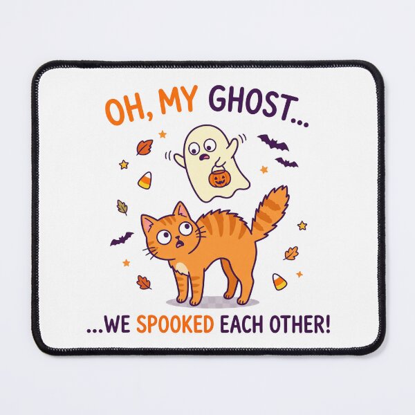 Item preview, Funny Oh My Ghost Spooked Cat designed and sold by UvooArt.