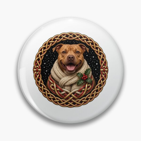 Item preview, Celtic Knot Cozy Scarf Pit Bull designed and sold by Freckled-Monkey.