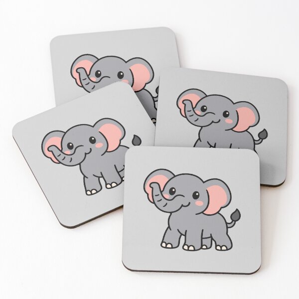 Item preview, Cute Cartoon Elephant designed and sold by WildlifeDoodle.