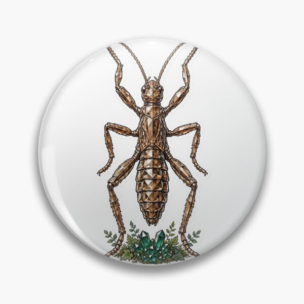 Item preview, Stick Insect Crystal Sticker - Wood Brown Stick Bug Real Color designed and sold by Crystal Critters .