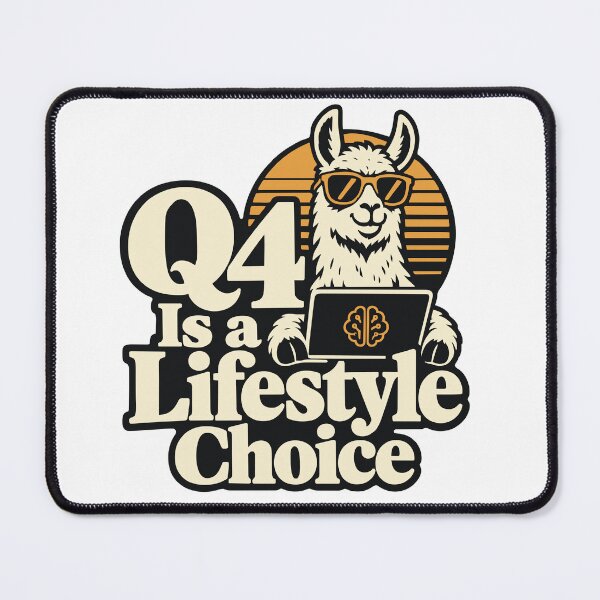 Item preview, Q4 Is a Lifestyle Choice Llama Graphic designed and sold by ThreadQuirk.