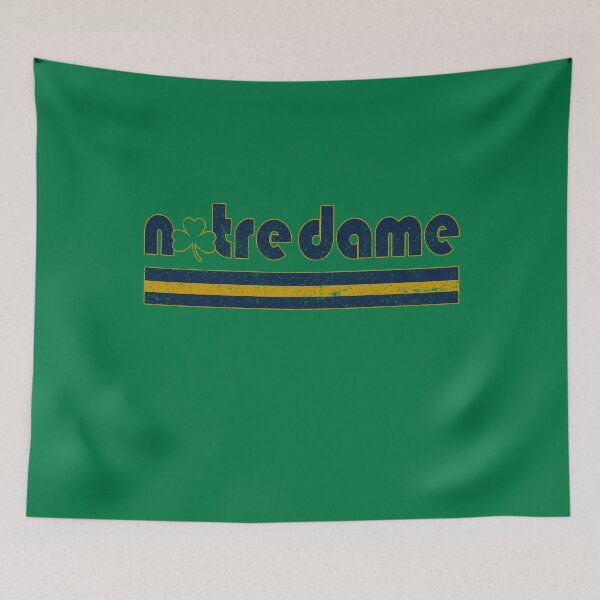 Item preview, Vintage Notre Dame Three Stripes Shamrock Football designed and sold by Floral Vintage.