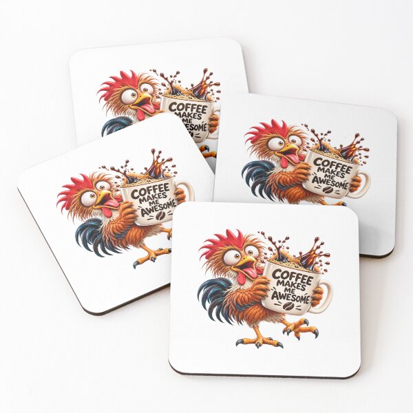 Item preview, Funny Rooster Coffee Makes Me Awesome designed and sold by JAR Designs and Development.
