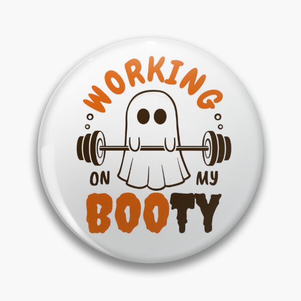 Aperçu de l'œuvre Salle de sport fantôme d'Halloween : entraînement fessiers drôle et fantôme créée et vendue par Thread&Fable.