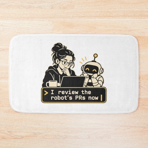 Item preview, I Review the Robot's PRs Now Terminal Emblem designed and sold by ThreadQuirk.