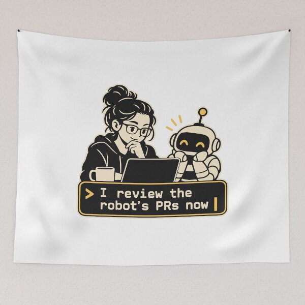 Item preview, I Review the Robot's PRs Now Terminal Emblem designed and sold by ThreadQuirk.