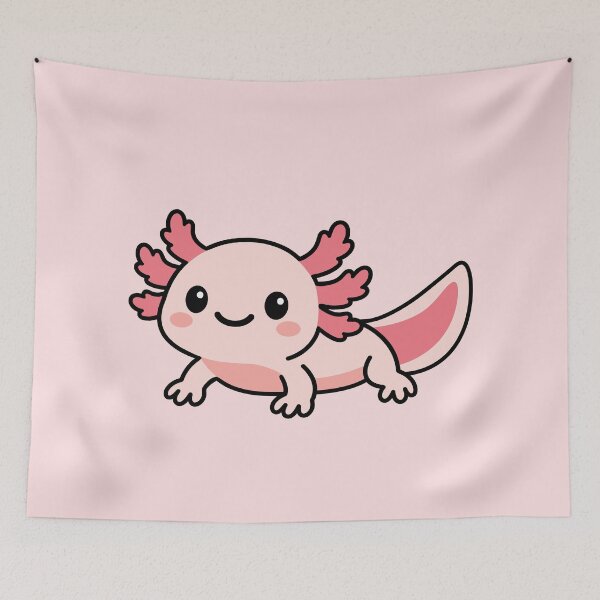 Item preview, Cute Cartoon Axolotl designed and sold by WildlifeDoodle.