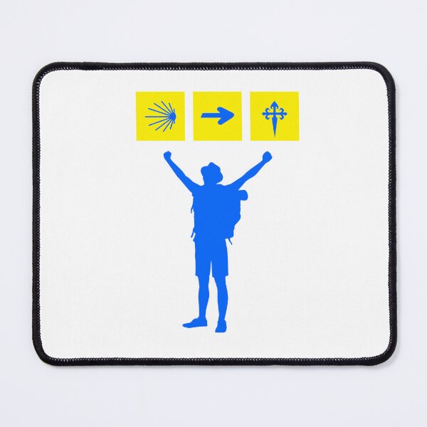 Artikelvorschau, Camino de Santiago Pilger-Mann-Silhouette entworfen und verkauft von bcpilgrim.