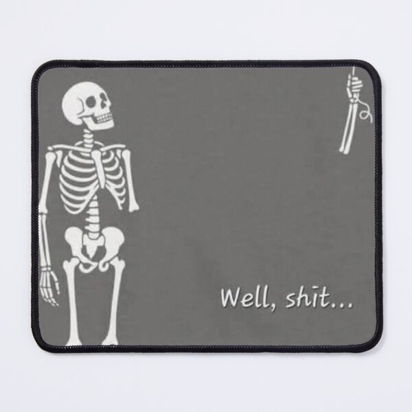 Item preview, Well Shit Skeleton Balloon - Funny Skeleton Meme designed and sold by WavyCurve.