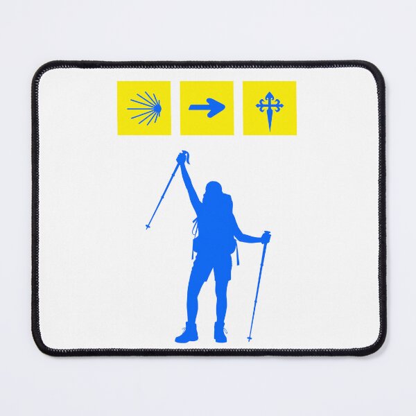 Artikelvorschau, Camino de Santiago Pilgerfrau Silhouette entworfen und verkauft von bcpilgrim.