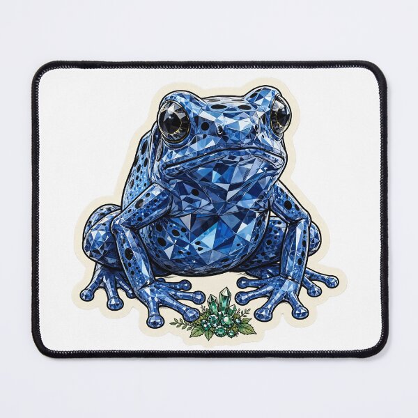 Item preview, Blue Poison Dart Frog Crystal Sticker - Sapphire Blue Frog Real Color designed and sold by Crystal Critters .